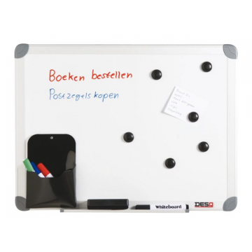 Whiteboard Desq 45x60cm in kunststof draagtas