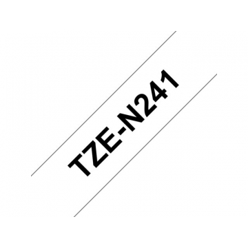 Labeltape Brother P-touch TZE-N241 18mm zwart op wit