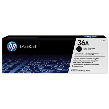 HP Tonercartridge zwart 36A - 2000 pagina's - CB436A