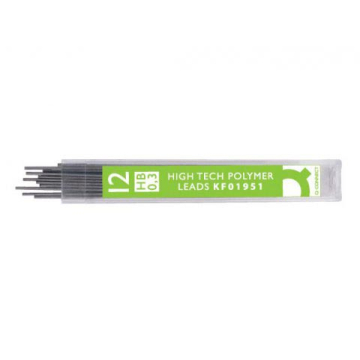Q-Connect potloodstiften 0,3 mm HB etui van 12 stuks