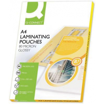 Q-Connect lamineeretui A4 2x 80 micron 100 stuks