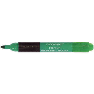 Q-Connect premium permanent marker, ronde punt, groen