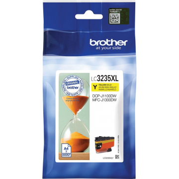 Brother toner, 5000 pagina's, OEM LC3235XLY, geel