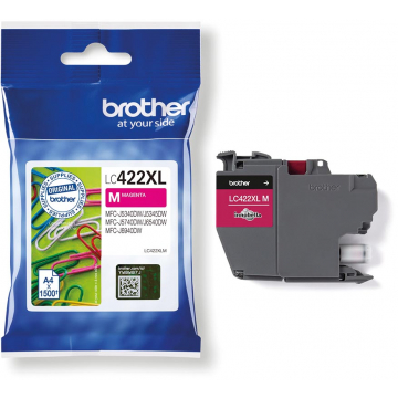 Brother inktcartridge, 1.500 pagina's, OEM LC-422XLM, magenta