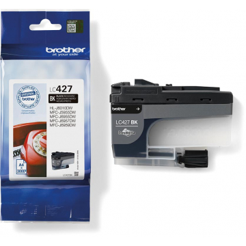 Brother inktcartridge, 3.000 pagina's, OEM LC-427BK, zwart