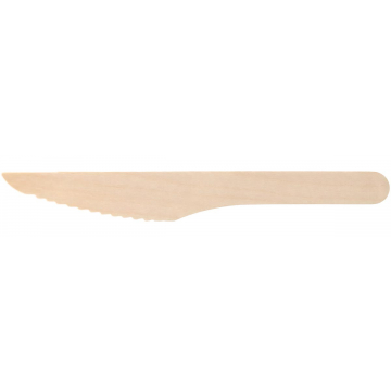 Mes Pure, uit hout, 16,5 cm, pak van 250 stuks
