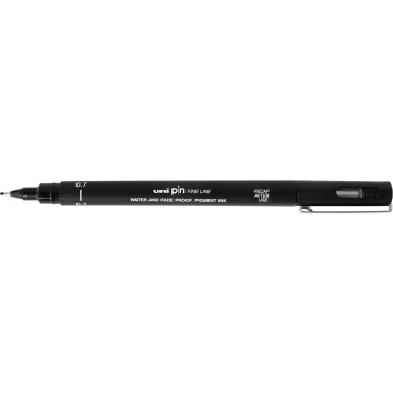 Uni Pin fineliner zwart, 0,7 mm