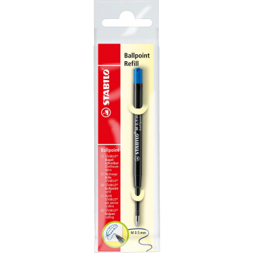 STABILO balpen navulling, medium punt, blauw