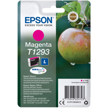Epson inktcartridge T1293 magenta, 330 pagina's - OEM: C13T12934012