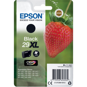 Epson inktcartridge 29XL zwart, 470 pagina's - OEM: C13T29914012