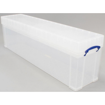 Really Useful Box 77 liter, transparant, per stuk verpakt in karton