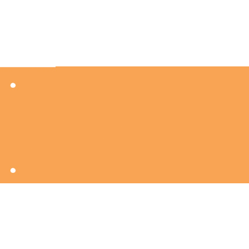 Bande de séparation Qbasic 225x120mm orange 50 feuilles
