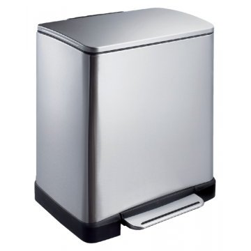 Afvalbak EKO Kickcan 33 liter mat RVS