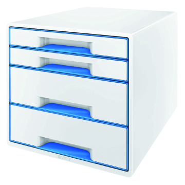 Ladenbox Leitz WOW 4 laden wit/blauw