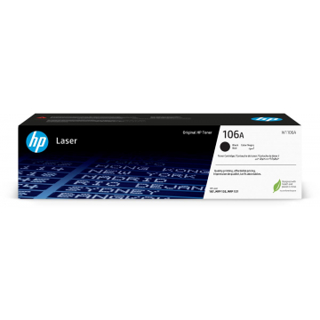HP toner 106A, 1.000 pagina's, OEM W1106A, zwart