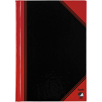 Bantex notitieboekje, ft A5, 192 bladzijden, gelijnd, rood en zwart
