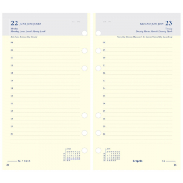 Brepols Brefax 11 recharge agenda, 2026