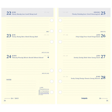 Brepols Brefax 17 recharge agenda, 2026