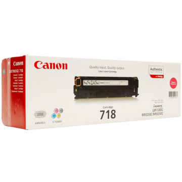 Canon toner 718, 2.900 pages, OEM 2660B002, magenta