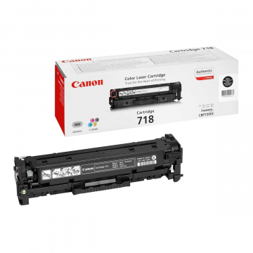 Canon toner 718, 3.400 pages, OEM 2662B002, noir