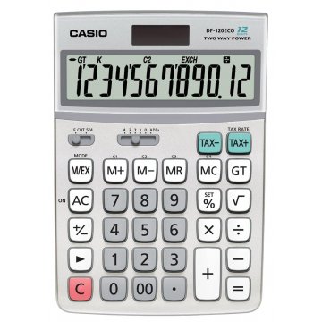 Casio bureaurekenmachine DF-120 ECO