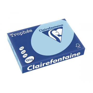Clairefontaine Trophée Pastel A4 blauw, 120 g, 250 vel