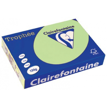 Clairefontaine Trophée Pastel A4 groen, 120 g, 250 vel