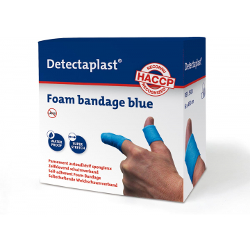 Detectaplast zelfklevend schuimverband, ft 6 cm x 4,5 m, op rol