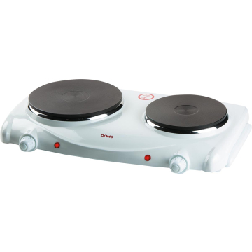 Domo elektrische kookplaat, 1000-1500W, wit