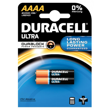 Duracell piles Ultra Power, AAAA, blister 2 pièces