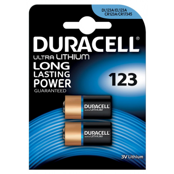 Duracell Ultra Lithium 123, blister de 2 pièces