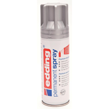 Edding permanent spray 5200, 200 ml, argent mat