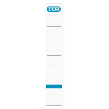 Elba étiquettes de dos, dos de 5 cm, ft 19 x 3 cm, blanc, 10 pièces