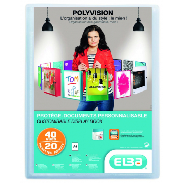 Elba showalbum Polyvision 20 tassen, transparant
