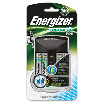 Energizer chargeur Pro Charger, 4 x AA piles inclus, sous blister