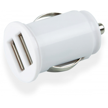 Greenmouse Dual autolader, 2 x USB-A, wit