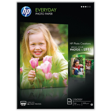 HP fotopapier Everyday ft A4, 200 g, pak van 100 vel