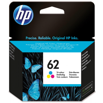 HP cartouche d'encre 62, 165 pages, OEM C2P06AE, 3 couleurs