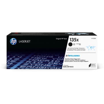 HP toner 135X, 2.400 pagina's, OEM W1350X, zwart