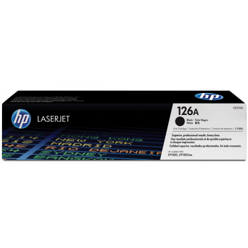 HP toner 126A, 1200 pages, OEM CE310A, noir