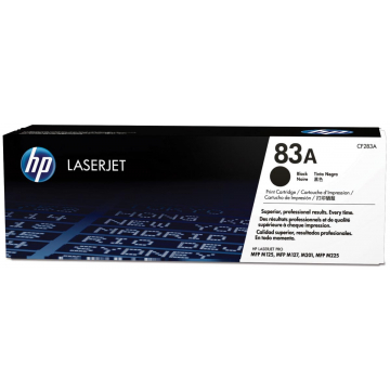 HP toner 83A, 1 500 pages, OEM CF283A, noir