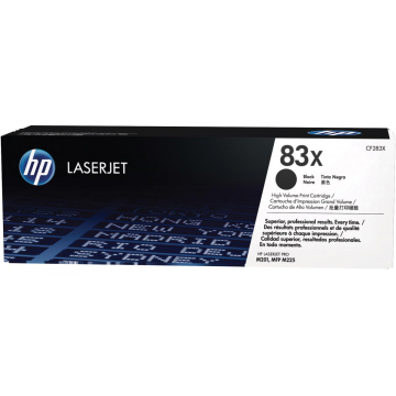 HP toner 83X, 2 200 pages, OEM CF283X, noir