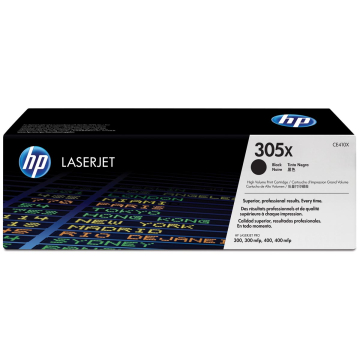 HP toner 305X, 4 000 pages, OEM CE410X, noir