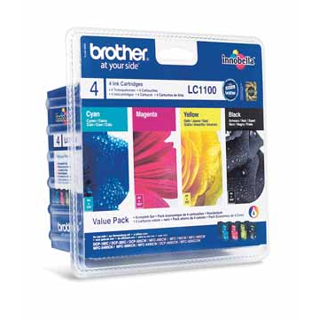 Brother cartouche d'encre, 325 pages, OEM LC-1100VALBP, 4 couleurs