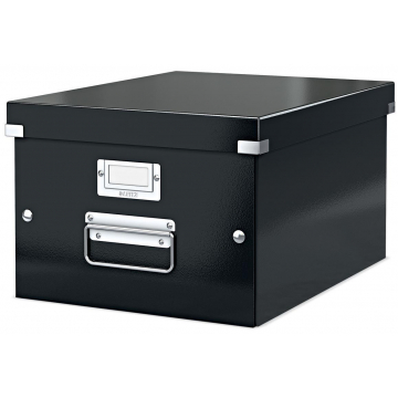 Leitz WOW boîte de rangement Click & Store, ft A4, noir