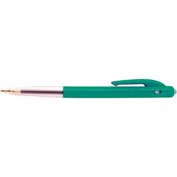 Bic stylo bille M10 Clic, 0,4 mm, pointe moyenne, vert