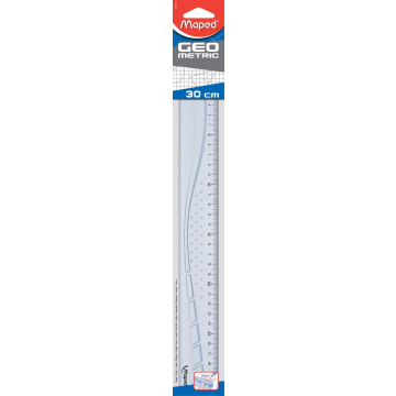 Maped lat Geometric 30 cm, transparant