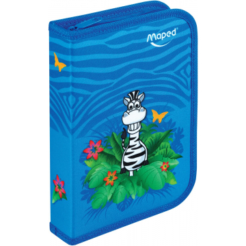 Maped trousse 1 pli jungle sous blister