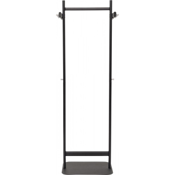 MAUL kapstok salsa metaal, hoogte 172 cm, 8 kledinghaken en kledingstang, zwart RAL 9004