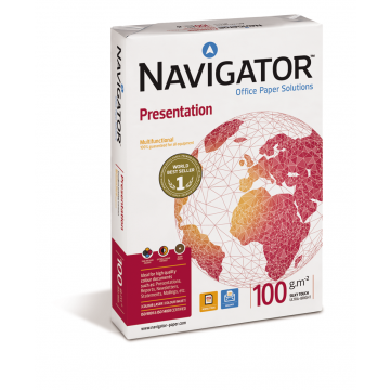 Navigator Presentation papier de présentation ft A4, 100 g, paquet de 500 feuilles